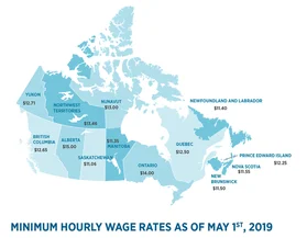В Квебеке подняли минимальную почасовую зарплату