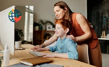 Aprenda inglês com seus filhos - uma promoção de uma escola de idiomas