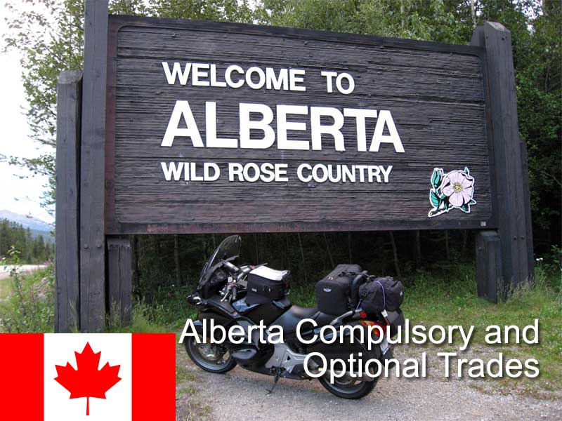 Иммиграция в Канаду по программе провинции Альберта Compulsory and Optional Trades Category