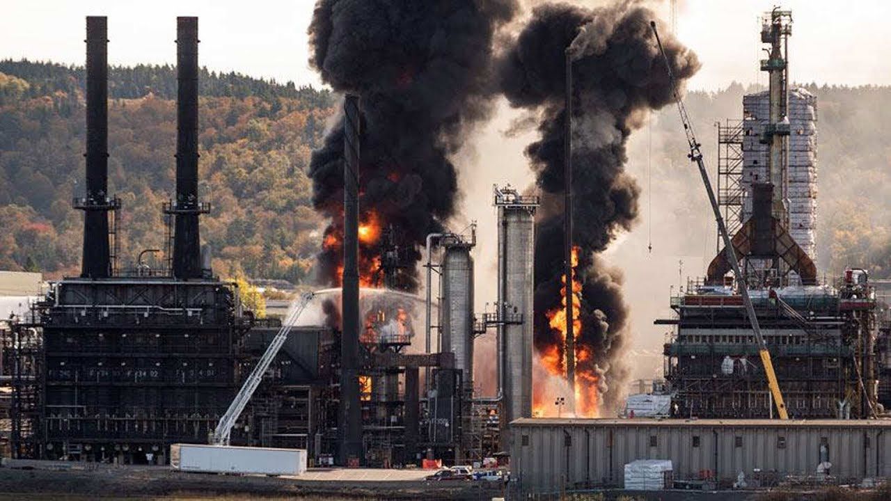В канадской провинции Нью-Брансуик произошел взрыв на нефтеперерабатывающем заводе