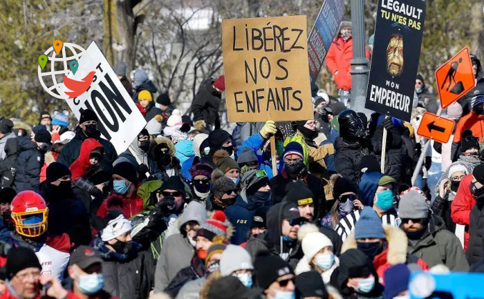 Protesto em Quebec