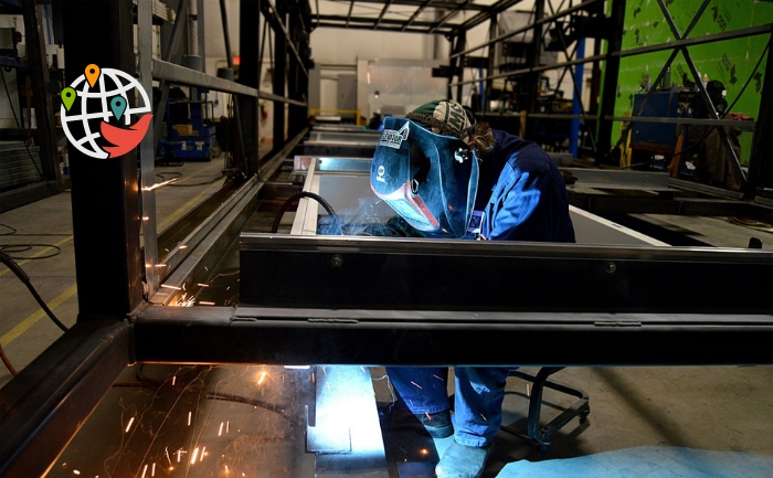 Welder in manufacturing