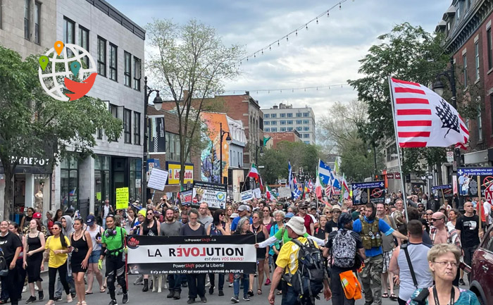 Протест в Монреале