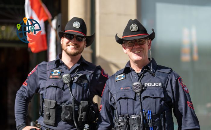 Agentes da polícia canadense