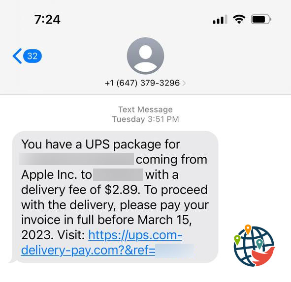 Another message from UPS