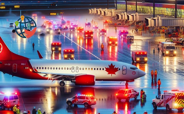 هواپیمای ایر کانادا در ونکوور فرود اضطراری انجام داد