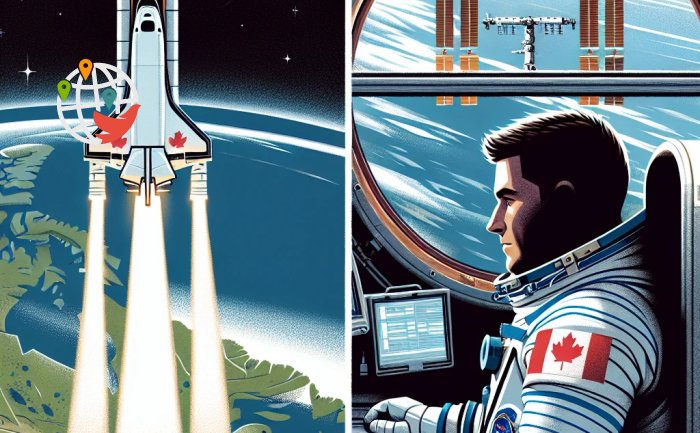Um astronauta canadense está indo para a ISS