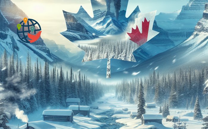 Un véritable hiver arrive au Canada