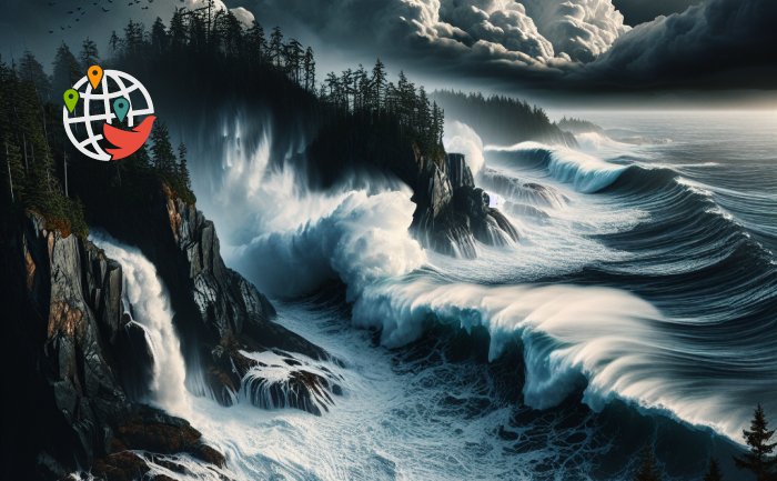 La côte ouest du Canada sera touchée par les vagues