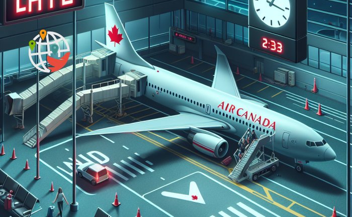 A AirCanada é a companhia aérea menos pontual da América do Norte