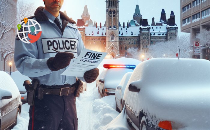 Гигантские штрафы за нарушение запрета на парковку в зимний период в Канаде