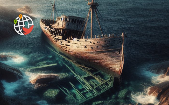 Os restos de um navio misterioso foram encontrados no sudoeste de Newfoundland