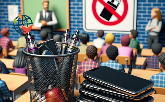 Запрет на мобильные телефоны и курение вейпа в школах - Онтарио вводит новые правила