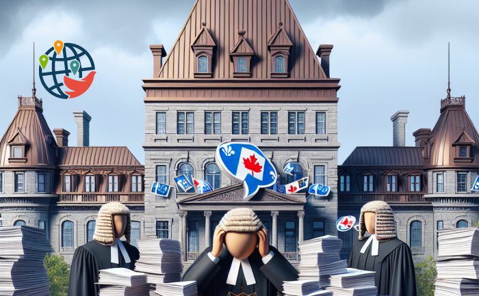 Новый закон Квебека о французском языке замедляет работу судей