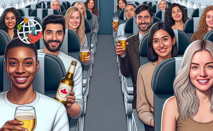 Air Canada радует пассажиров: бесплатное пиво, вино и закуски на рейсах в Канаде и США