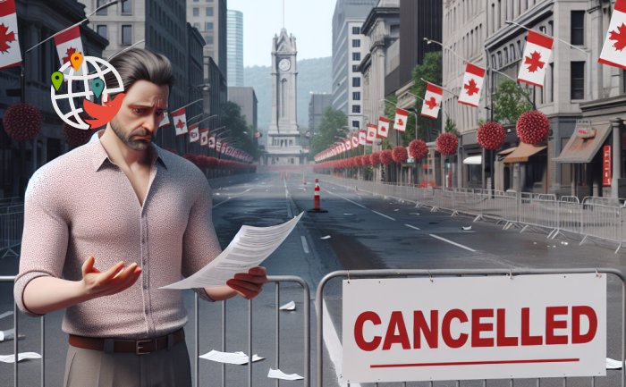 The Canada Day parade in Montreal has been canceled due to bureaucratic challenges