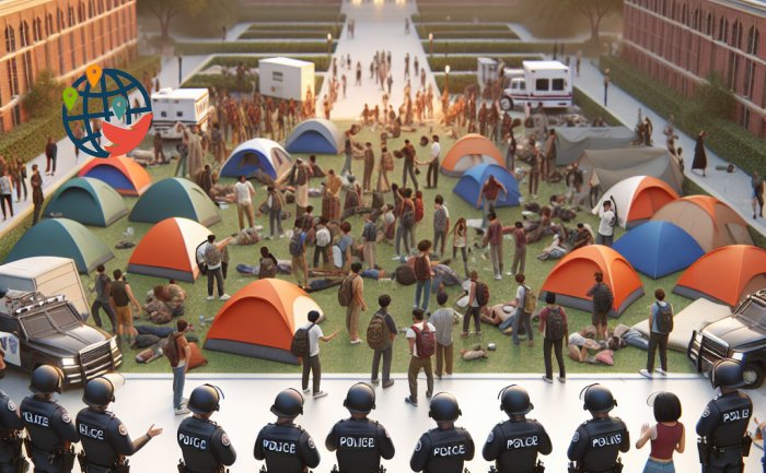 Полиция Торонто готова разогнать палаточный лагерь протестующих в университете