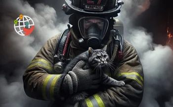 Los bomberos de Winnipeg reanimaron a un gato el día de Navidad