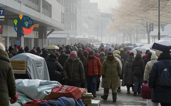 Бездомные ищут тепло в переполненных больницах