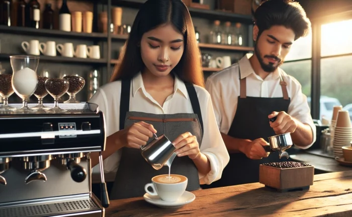 Barista - đang làm việc ở Canada