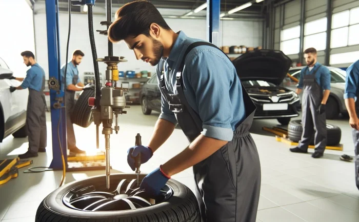 Tire changer - automotive service - đang làm việc ở Canada