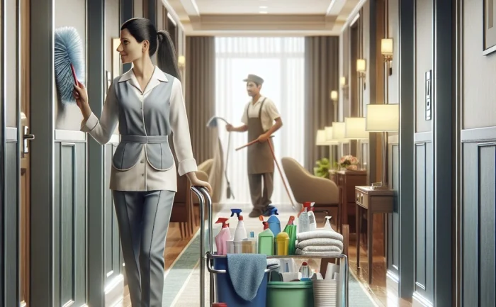 Hotel cleaner - đang làm việc ở Canada