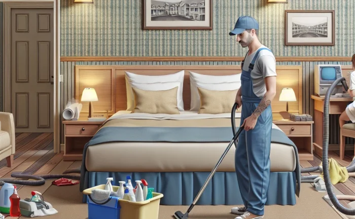 Motel cleaner - đang làm việc ở Canada