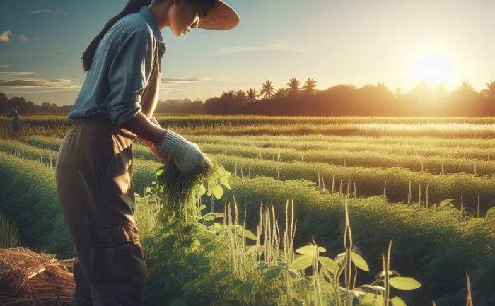 Farm worker - harvesting - đang làm việc ở Canada